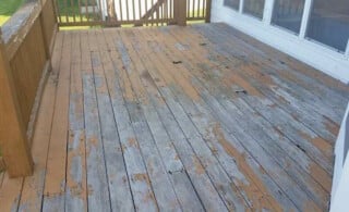 Rotting deck