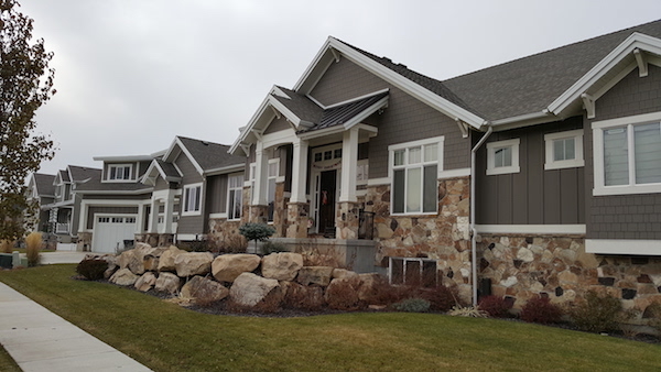 Home with partial stone siding