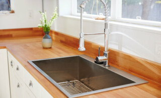 Drop in steel sink