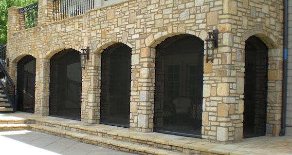 Solar entryway screens