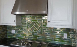 Mexican tile backsplash