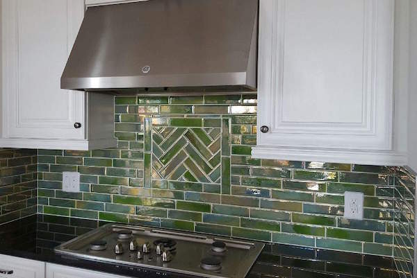 Mexican tile backsplash