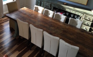 Quarter sawn wood table