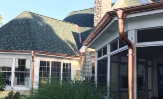 Copper gutters