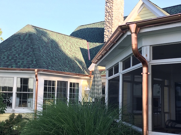 Copper gutters