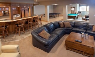 remodeled basement