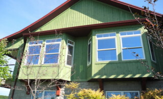 Green home exterior