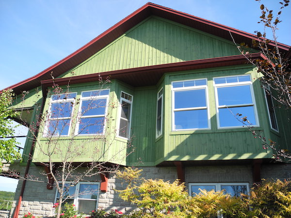 Green home exterior