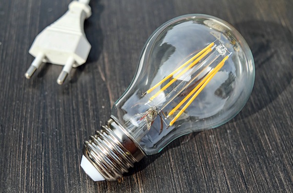 Light bulb with plug