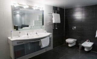 Bathroom with bidet toilet