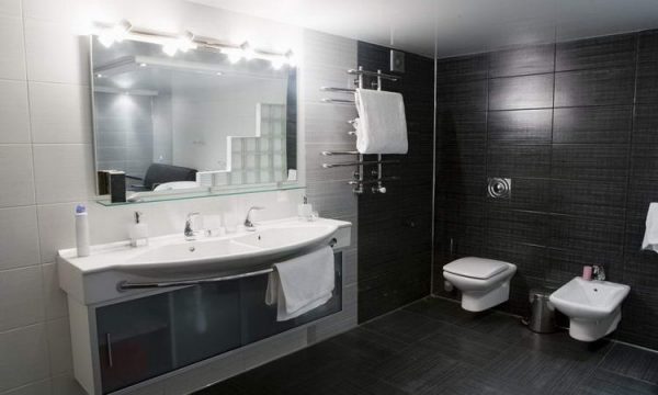 Bathroom with bidet toilet