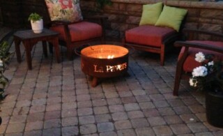 Relaxing firepit