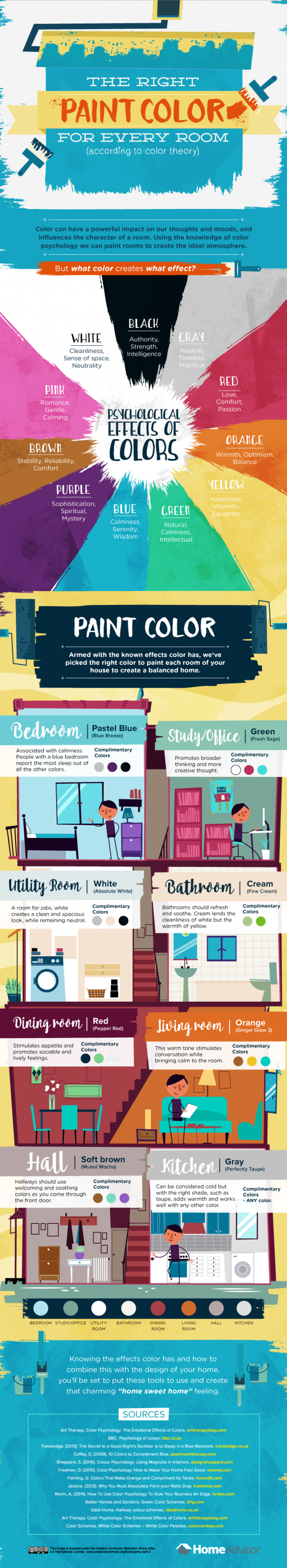 Paint color infographic