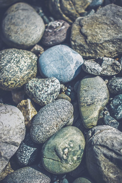 Bed of rocks