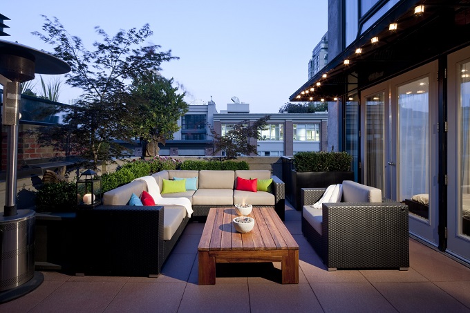 outdoor furniture on patio