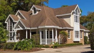 A new roof on a home.