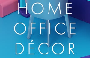 Home office decor inspired by fonts
