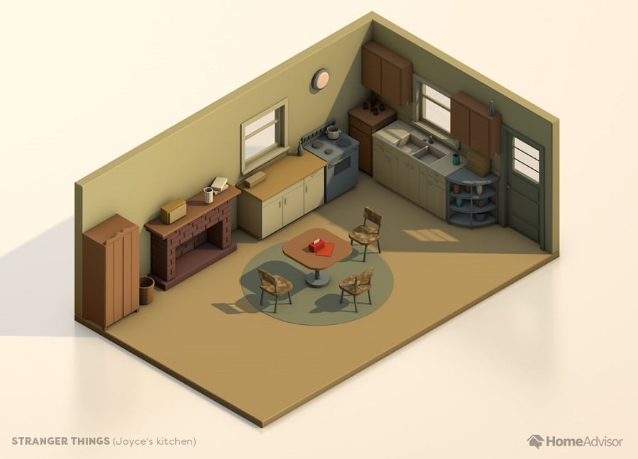 stranger things kitchen floor plan