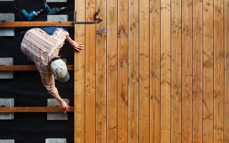 construction of a deck 