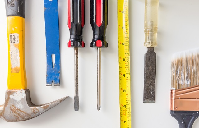 Various tools used for home improvement projects
