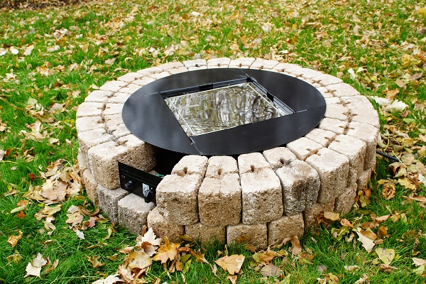 DIY Gas Fire Pit Step: Assemble the burner