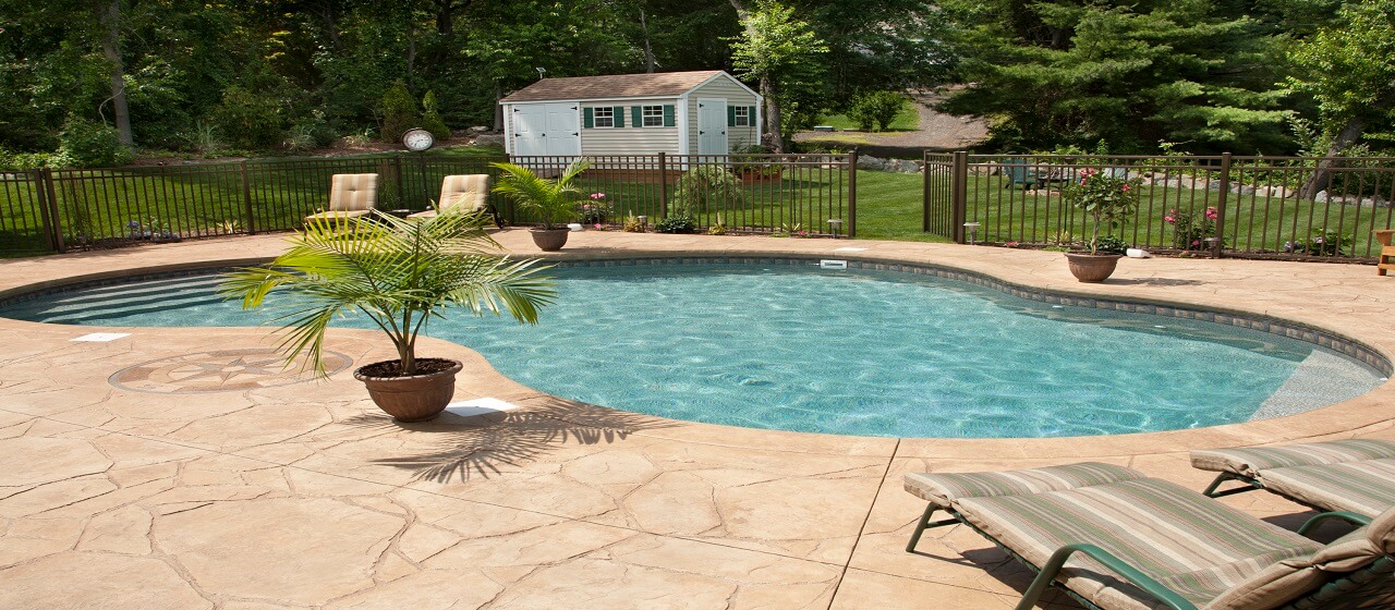 Lush Backyard Swimming Pool