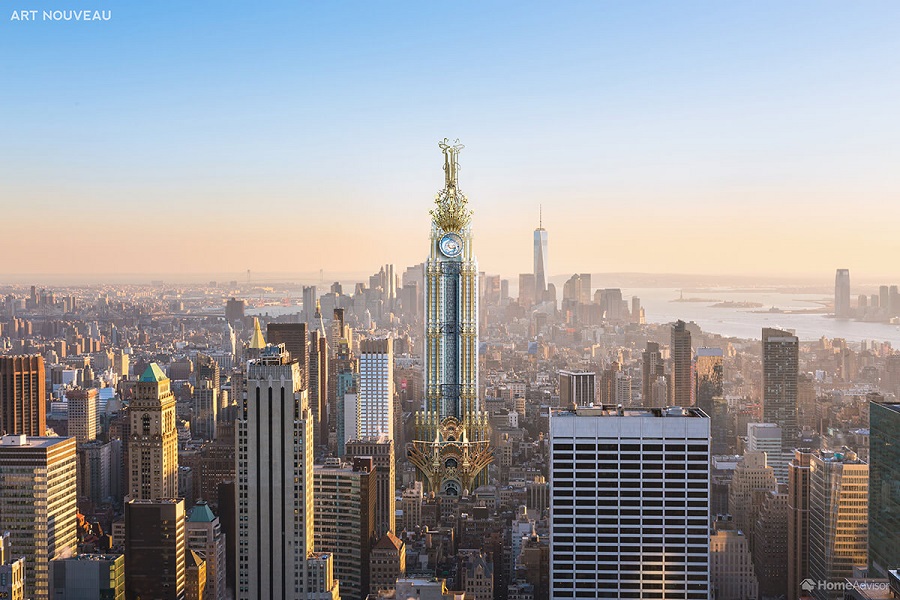 art nouveau empire state building