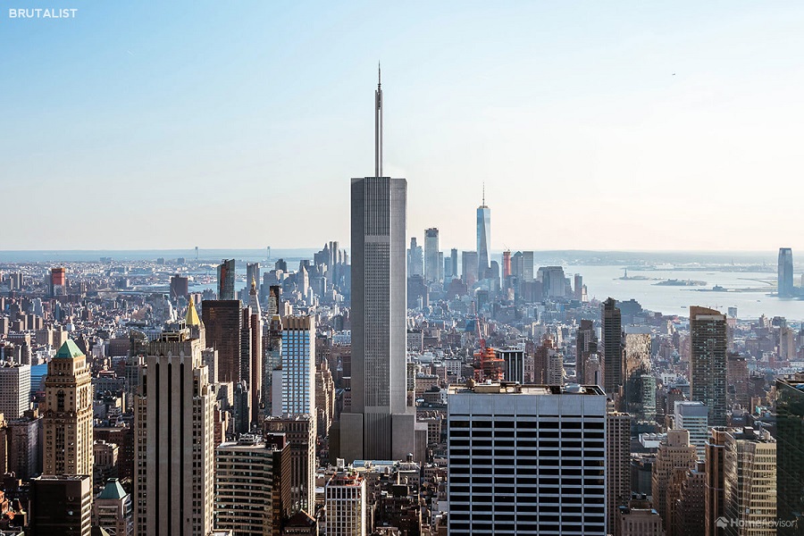 brutalist style empire state building