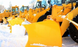 snow plows on standby for contracted customers