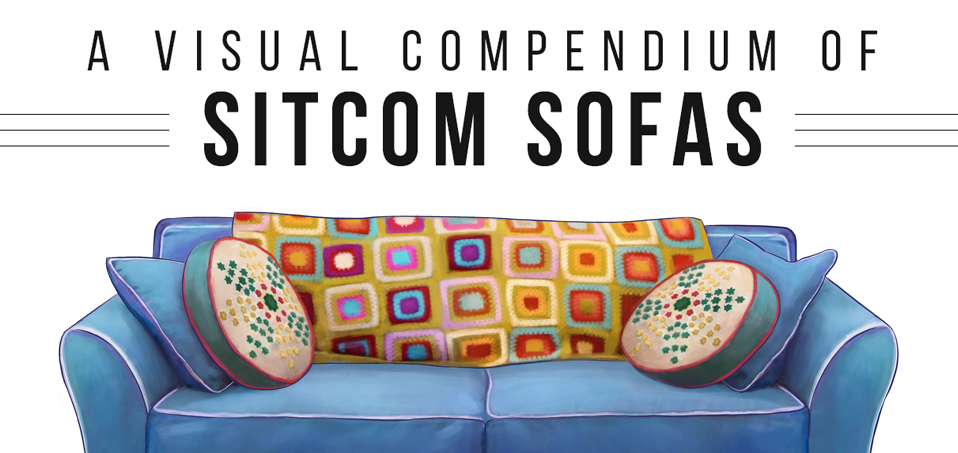 A visual compendium of sitcom sofas