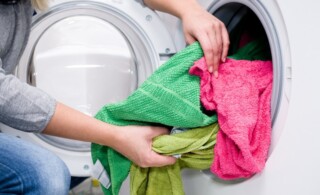 Washing dirty wet clothes