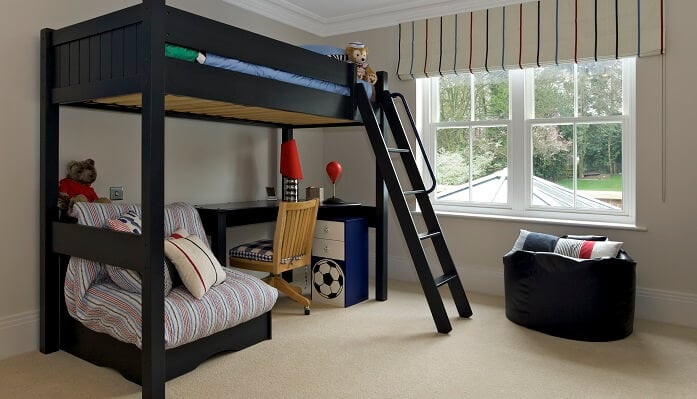 kids bedroom with carpet