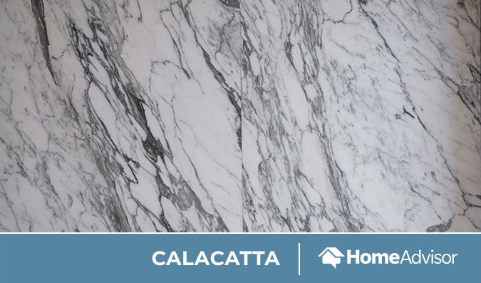 Calacatta marble slab