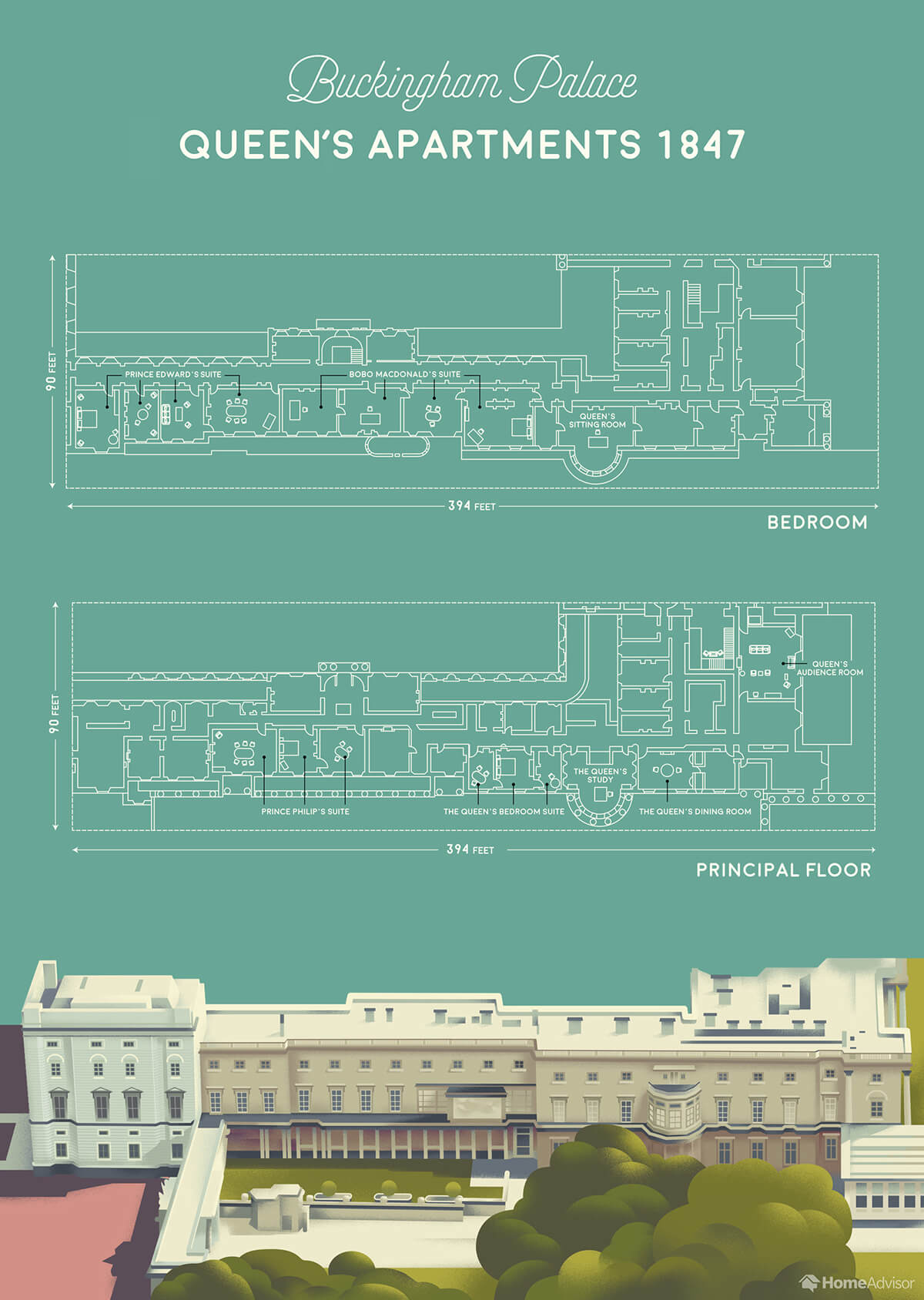 Floor Plan Of Buckingham Palace