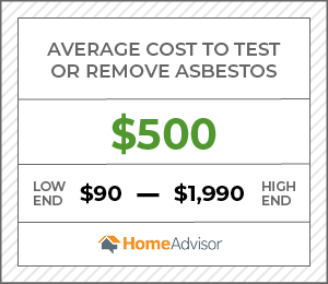 2020 Asbestos Testing Costs Inspection Survey Prices Homeadvisor