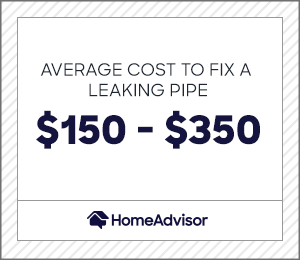 2020 Plumbing Cost Estimates Leak Pipe Repair Prices Homeadvisor