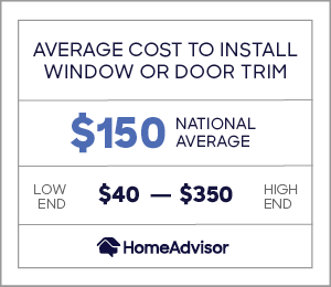 2020 Cost To Install Or Replace Door Casing Window Trim Homeadvisor