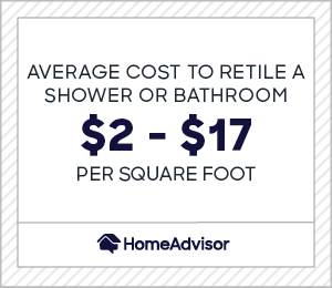 2022 Cost To Retile Shower Bathroom, How Much Does Shower Tile Cost Per Square Foot