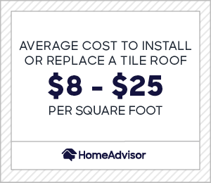 2022 Cost Of A Tile Roof Clay, Spanish Tile Roof Cost Per Square Foot