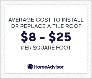 2020 Tile Roof Costs Clay Concrete Tile Replacement Homeadvisor