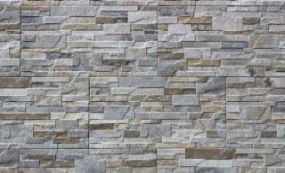 stone veneer paneling up-close