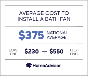 Bathroom Exhaust Fan Installation, Cost To Replace Bathroom Exhaust Fan