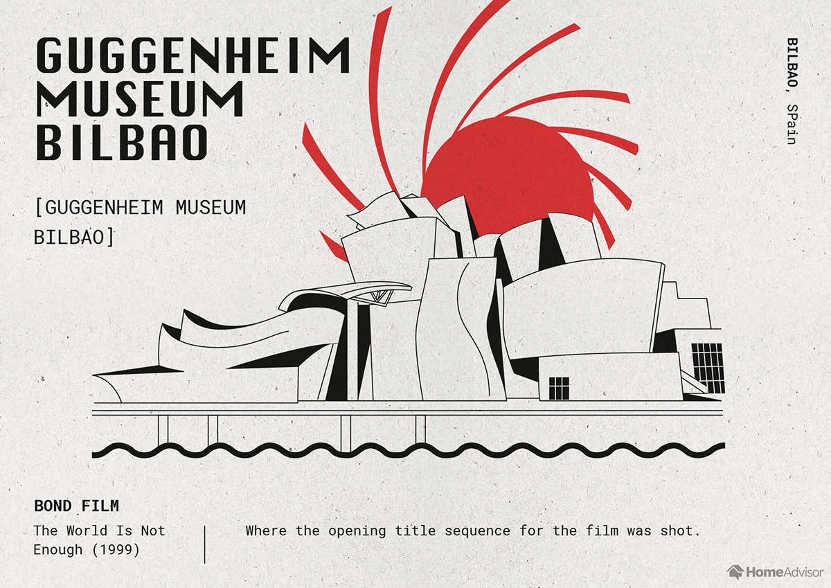 guggenheim museum bilbao illustration