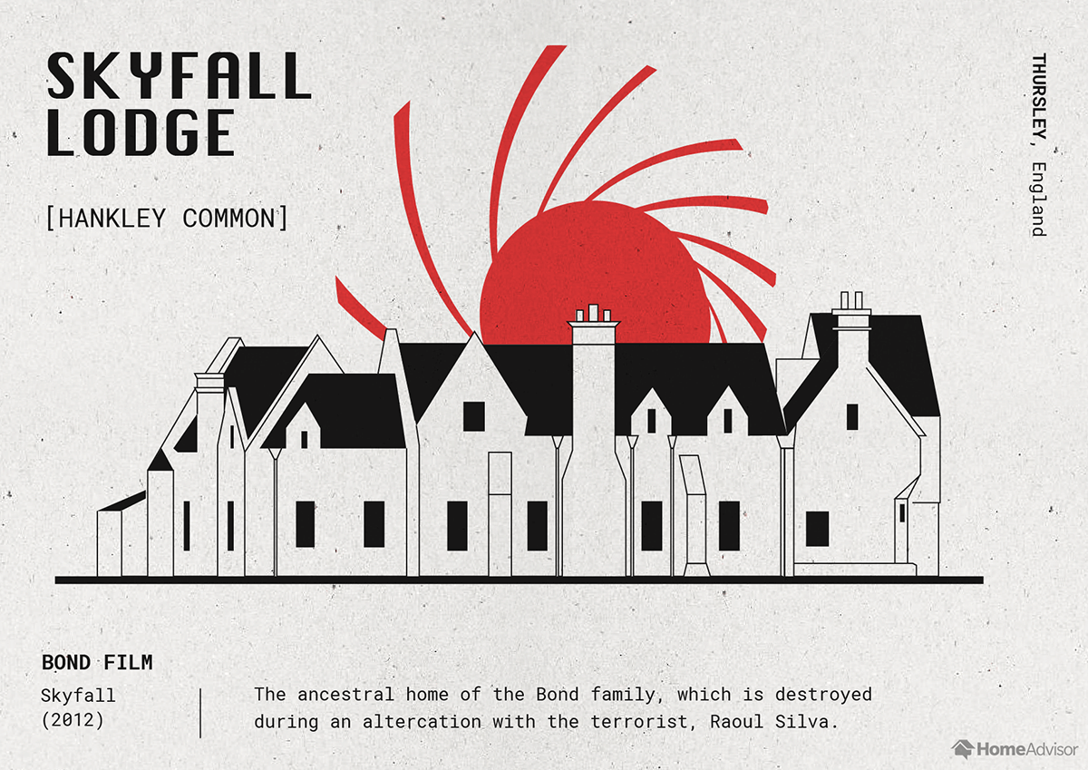 skyfall lodge illustration