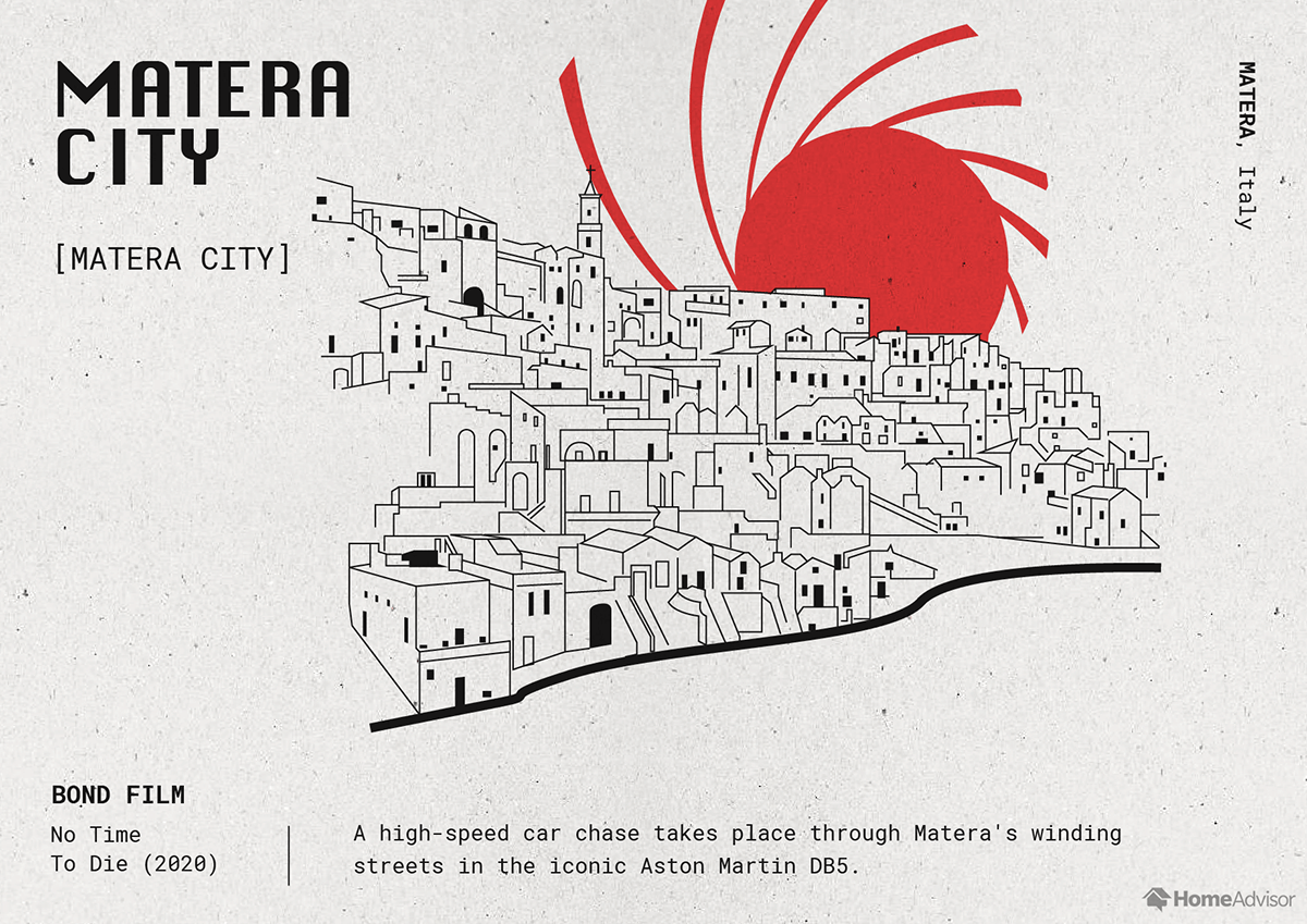 matera city illustration