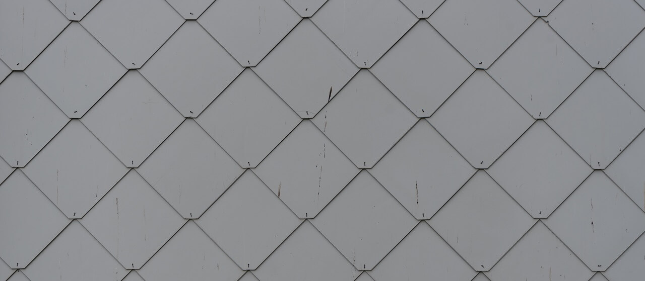 close-up of vinyl scallop siding