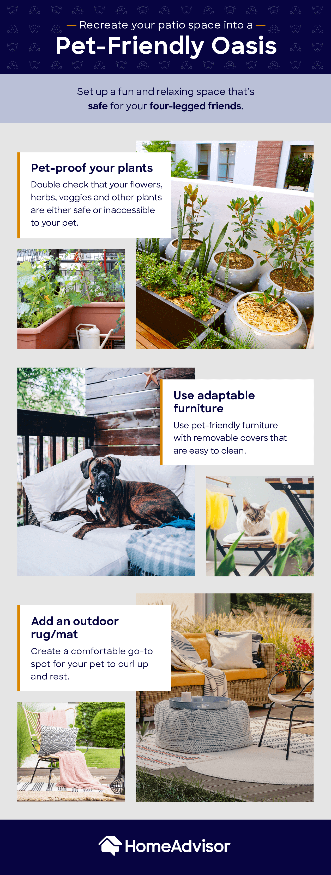 pet friendly outdoor mood board