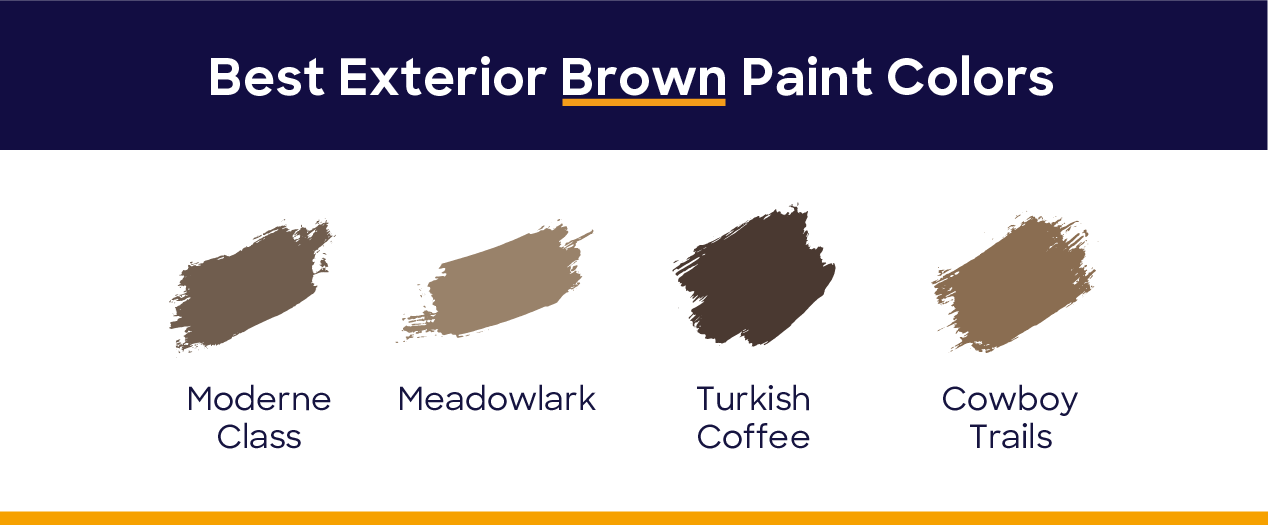 best exterior brown paint colors