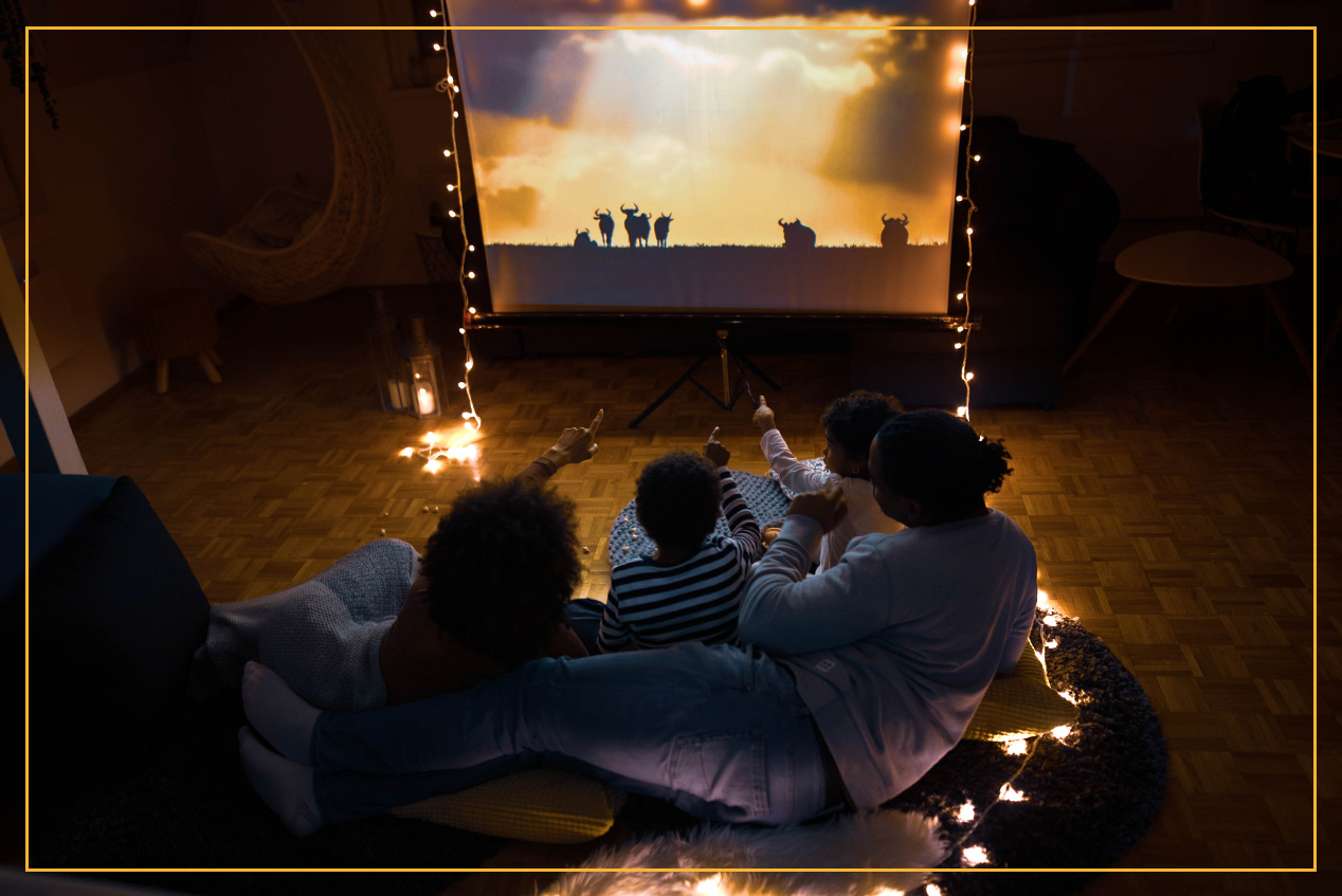 True theatre. Watching films at the Cinema or at Home.