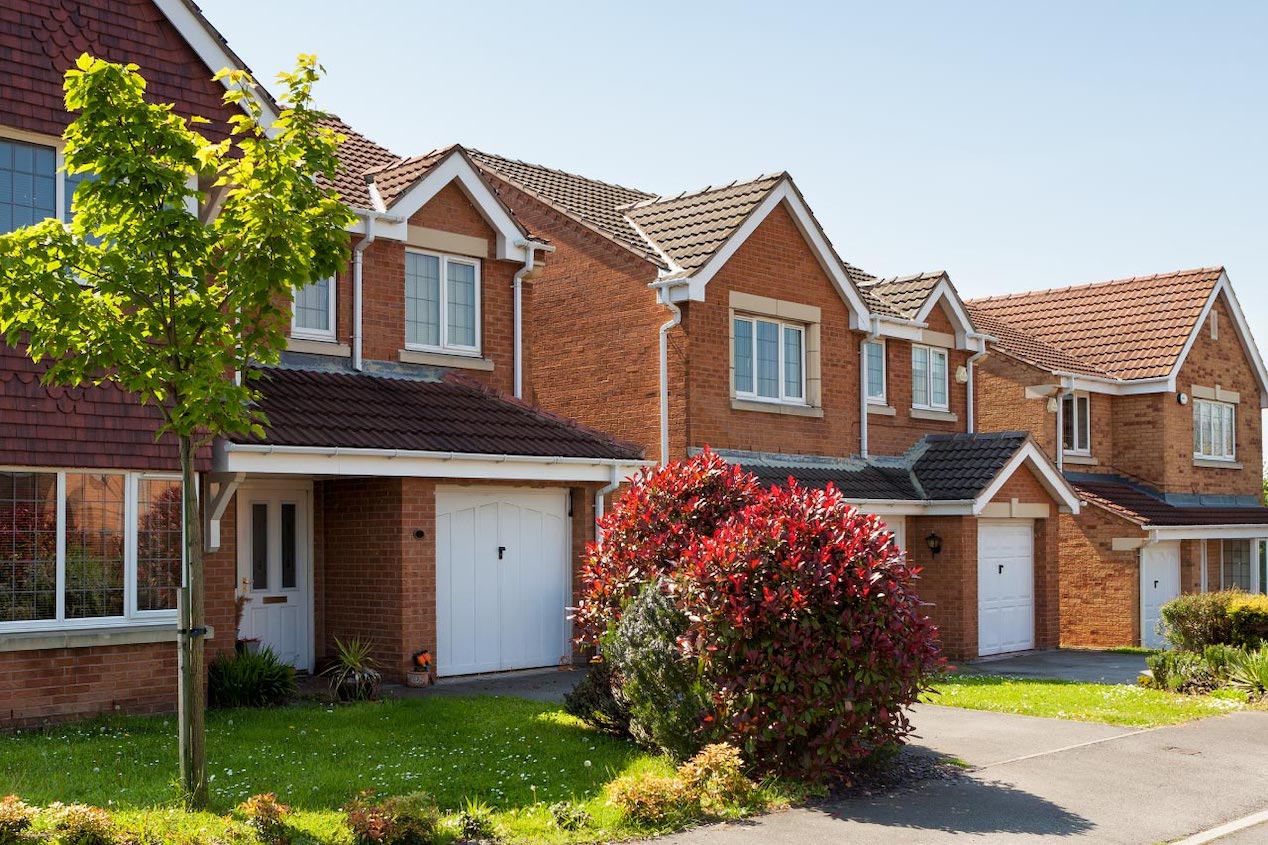 A red brick house